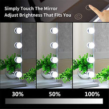 Specchio Cosmetico con Luci A LED,Specchio per Il Trucco Specchio Cosmetico Hollywood con 15 Lampadine A LED E 3 Luci Dimmerabili per Toletta