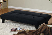 Bagno Italia Divano Letto Moderno 164x95 Nero Microfibra Soggiorno Sofa arredi Interni Modello Luisa I - Arredi Casa