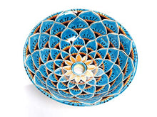 Casandra Cerames - Lavabo in ceramica turchese, 40,5 x 15 cm, stile messicano