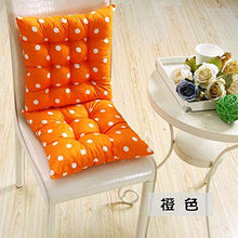 AGDLLYD Set da 4 Cuscini per Sedie - per Cuscini da Giardino e da Esterno （Pois - 40x40 cm, Spessore 5cm. (Arancione)