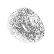 BANGSUN - Poltrona gonfiabile con paillettes glitterate trasparente, per divano pigro, colore: Argento