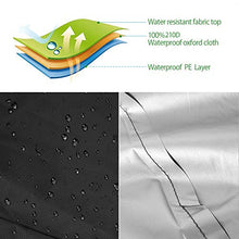 JTWEB Copertura per Lettino da Giardino Rotonda 210D 228cm Diametro Copertura per Mobili da Giardino da Esterno Copertura per Divano Impermeabile e Resistente