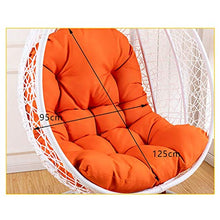 Yxxc Cuscino per Sedia Girevole con Cestino Rimovibile, Cuscino per Amaca sospesa, Cuscino in Rattan Senza Supporto, Cuscino per Sedia con Nido d'uovo Spesso Verde 95x125 cm