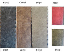 Trama Toscana Divano Chesterfield 3 Posti in Vera Pelle, Invecchiata 1-2-3