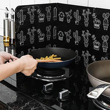 JoyFan Protezione Antispruzzo Protezione Antispruzzo da Cucina Pieghevole Protezione Antispruzzo in Alluminio Stufa a Gas Schermo Antispruzzo Schermo 84 5X32 7 Cm
