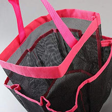 TOPBATHY Borsa da Doccia per Articoli da Toeletta in Mesh da 2 Pezzi con Custodia in Rete (Rosa Blu)