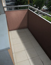 Haga® PE RATTAN in terrazza balcone Privacy Hellbraun 2 m larghezza (al metro)