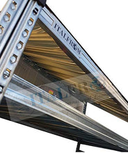 ITALFROM Legnaia Modulare Composta in Acciaio Zincato con Staffe a Parete con 6 Ripiani Tetto Verde Modulo Centrale 128 cm Varie Misure H250 cm - Modulo Iniziale (368, 80)