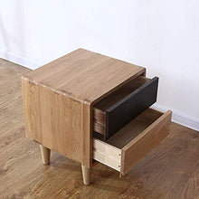 Elegante Semplicità Tavolino Comodino 2Drawer Design Organizzatore Di Stoccaggio in Legno Comodino Comodino Semplice per Camera da Letto, DTTX001