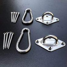 Joobee, set di 12 ganci per amaca da appendere per la casa, anello per staffa per amaca, kit multiuso