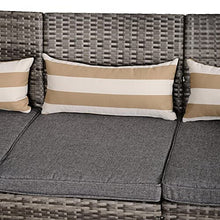 miozzi Divano da Giardino 3 Posti 173x68x78 cm Reginald