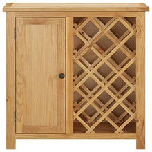 vidaXL Cantinetta per 11 bottiglie, 80 x 32 x 80 cm, rovere massiccio