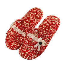 Dragon Troops Pantofole Colorate per Le Donne/Pantofole di Cotone Classiche/Rosse