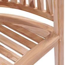 FAMIROSA Panchina da Giardino 120 cm in Massello di Teak-4581