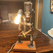 Sansund Steampunk - Lampada industriale da tavolo, stile vintage, per la casa