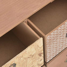 SKM Credenza con 5 Cassetti Marrone 60x30x78 cm in MDF