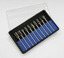 SaySure - 10pc 1/8" Tungsten Carbide Rotary Burrs Set CNC Engraving