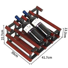 Wine Rack Holder 8 Bottle Wine Rack -Solid legno Multi-Function Piano Vino Shelf Calice Hanging Shelf WTZ012 (Color : Red wine)
