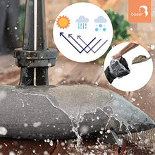 Baser Basi e Supporti per ombrelloni (50 kg, Grigio Scuro)