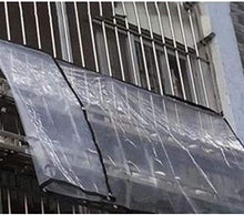 Telone Trasparente Telone Occhiellato Telo Anti Strappo E Antivento Telone per Barche, La Dimensione può Essere Personalizzata (Color : Transparent, Size : 3x3.5m)