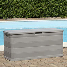 Oushome Baule da Giardino Grigio 117x45x56 cm