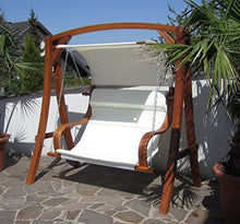 ASS, dondolo di design, MERU HM101, in legno larice, concopertura inclusa