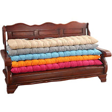 Yzzseason, cuscino da panca rettangolare con spessore 8 cm, cuscino per sedia a dondolo da giardino per 2 3 posti (48 x 120 cm)