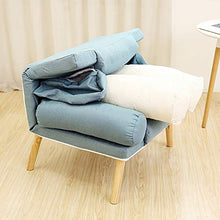 ZEQUAN Sedia Pieghevole Pieghevole per Camera da Letto con Balcone Pigro Multiuso (Color : Lake Blue)