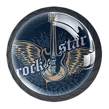 Chitarra rock star 4 PCS Pomelli per Porta, Pomolo per Mobile, Pomelli per Mobili con Viti, Maniglia per Armadietto, Pomelli per Porta, Pomelli per Cassetti per Porta, Armadio, Cassetto e Credenza