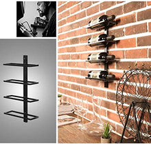 DJSMjbj Europea a Parete Vino Rack Vino del Metallo del Supporto della cremagliera della Bottiglia 4 Bottiglie Ripiani