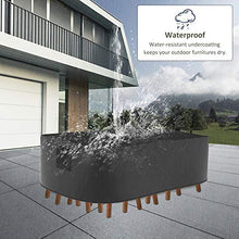 DERCLIVE - Copertura per mobili da giardino e patio, impermeabile, resistente alla polvere