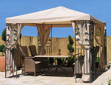 Quick-Star 4 pareti Laterali con zanzariera per Gazebo 3 x 4 m Parete Laterale Sabbia
