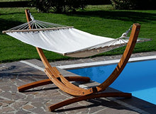 XL deluxe nobile 320cm Amaca con cornice in legno larice mod. 'ARADOS'