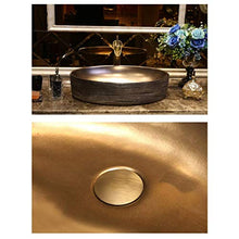ASDUU Lavabo, Ceramica, lavabo da appoggio sopra Stile retrò (Colore: lavabo Singolo)