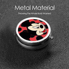 Carino Topolino rotondo portapillole portatile organizer per medicine con tre scomparti