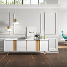 Bizzotto Divano 3 posti con Cuscino Fortaleza, Naturale, 206x91x67 cm