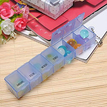 BanGSUN - Contenitore settimanale per pillole, organizer per medicine, per 7 giorni, 1 pezzo