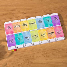 Pillola Box 7 Giorno Am Pm Organizzatore Settimanale Medicina Vitamina Capsule Supplementi Colorato 2time1day Col
