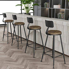 Wzqwzj Sgabelli Altezza Ferro Arte, Alta sgabelli, seggiolone, per la Cucina contatore Bar Restaurant Cafe Tempo Libero,Grigio,45cm