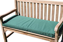 Cuscino per mobili da giardino per panca da giardino a 2 posti, colore verde, 95 x 45 x 35 cm
