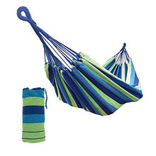 XONE Amaca in Cotone Portatile e richiudibile in Un Sacchetto, Colore Blu, Dimensioni: 2x1mt