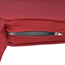 Beautissu Cuscini per sedie in Set da 4 unità Loft SK 45x40x5 cm - Comodi e Resistenti - con Pratico Laccio - Rosso