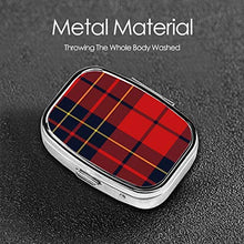 Brodie - Portapillole quadrato per medicine, motivo tartan