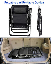 GCZZYMX Zero Gravity Sedie Oversize Zero Gravity Chair per persone pesanti, Extra Wide Patio sdraio sdraio per prendere il sole, supporto 199,6 kg, grigio