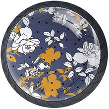 Roses Pomelli per Porta Set di 4 Pomelli per Mobili Manopole per Cassetti Cucina Armadio Vetro