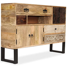 vidaXL Legno Massello di Mango Credenza Armadietto Portaoggetti Mobiletto