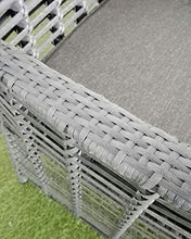XONE Poltrona Flag Colore Grigio in Alluminio e polyrattan con Cuscino | Dimensioni 60x64x85 cm