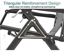 FACAZ Sedia a Sdraio Lettino Prendisole Zero Gravity Sedia Sdraio per Patio, Balcone Giardino Pieghevole Supporto Portatile Regolabile 200 kg Lettini Prendisole
