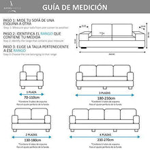 Eiffel Textile Funda Sofa Elastica Protector Adaptable Rústica Fodera per Divano, 94% Poliestere, 6% Elastan, Avorio, 3 Posti - Arredi Casa