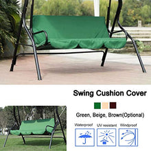 Emoshayoga Coprisedile Ultraleggero a 3 posti e Non sbiadente per Swing Brond novità(Green)